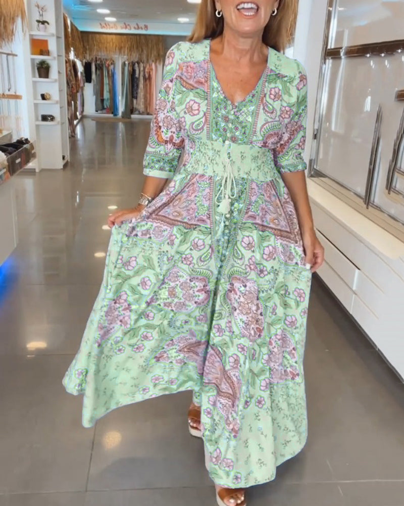 Millie | Robe Décontractée À Imprimé Élégant