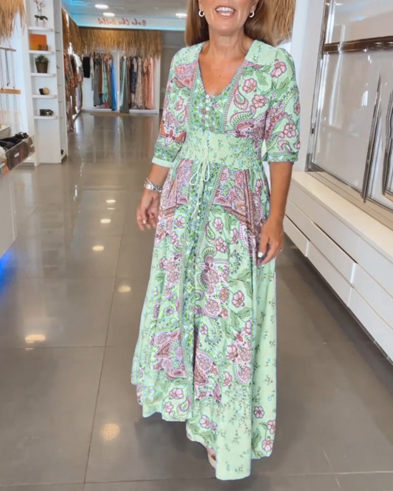 Millie | Robe Décontractée À Imprimé Élégant