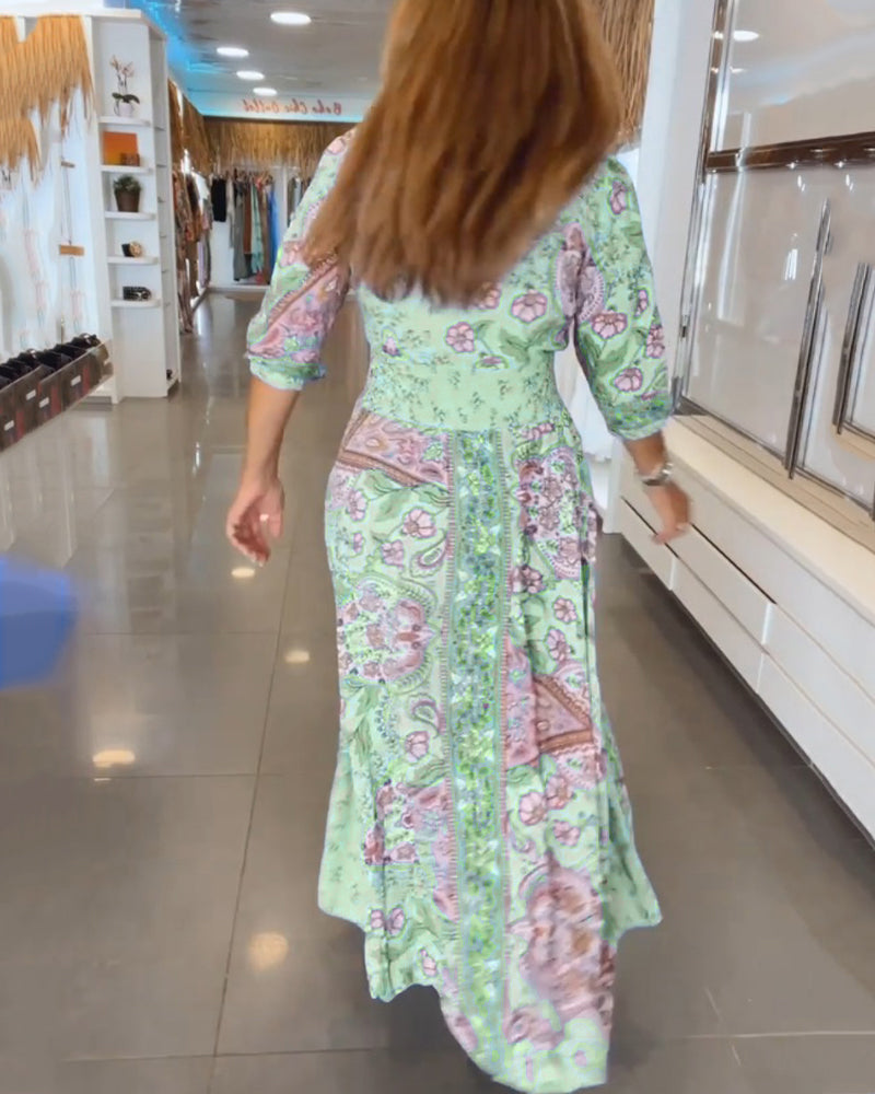 Millie | Robe Décontractée À Imprimé Élégant
