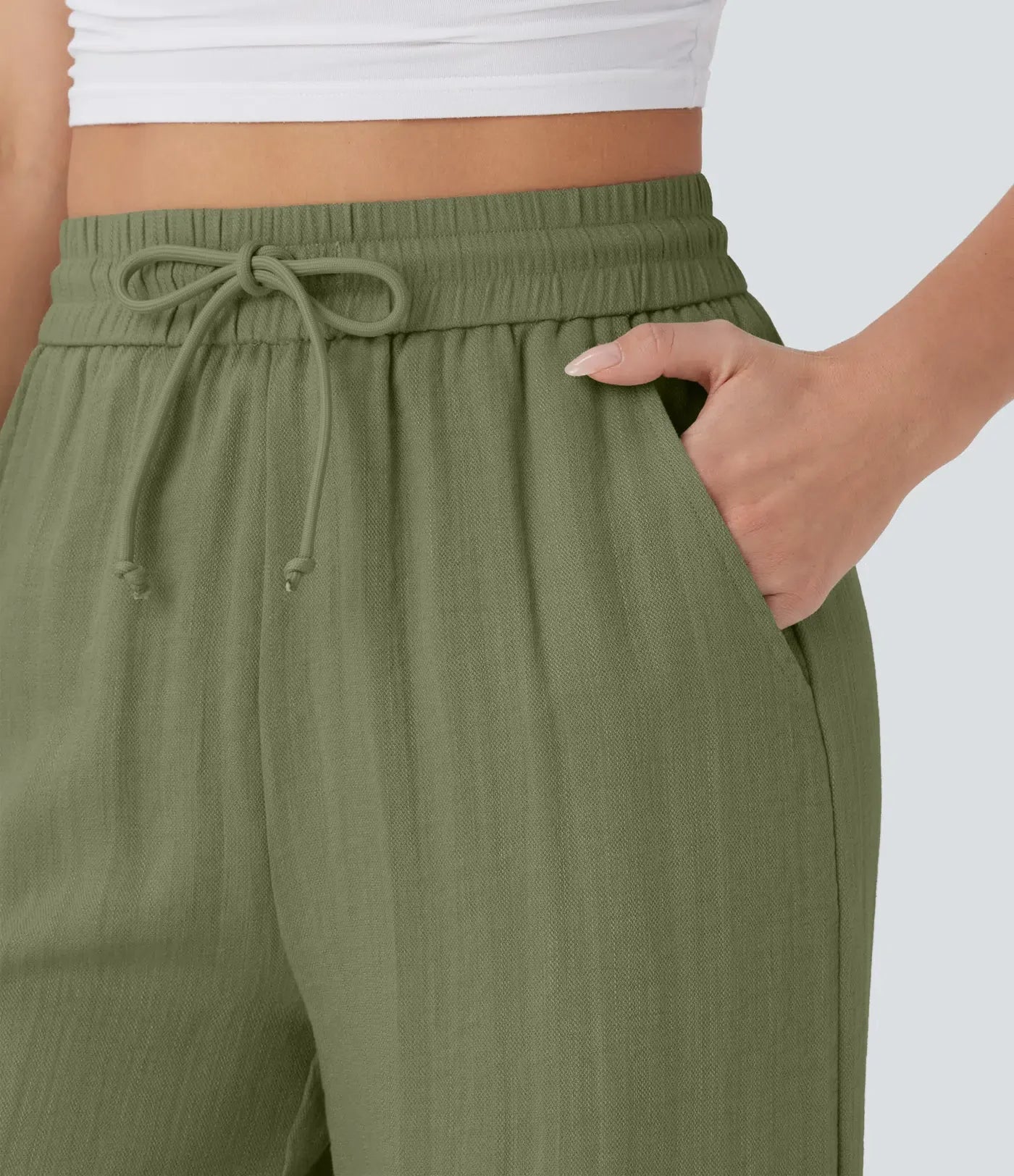Faida | Pantalon Large En Lin Léger