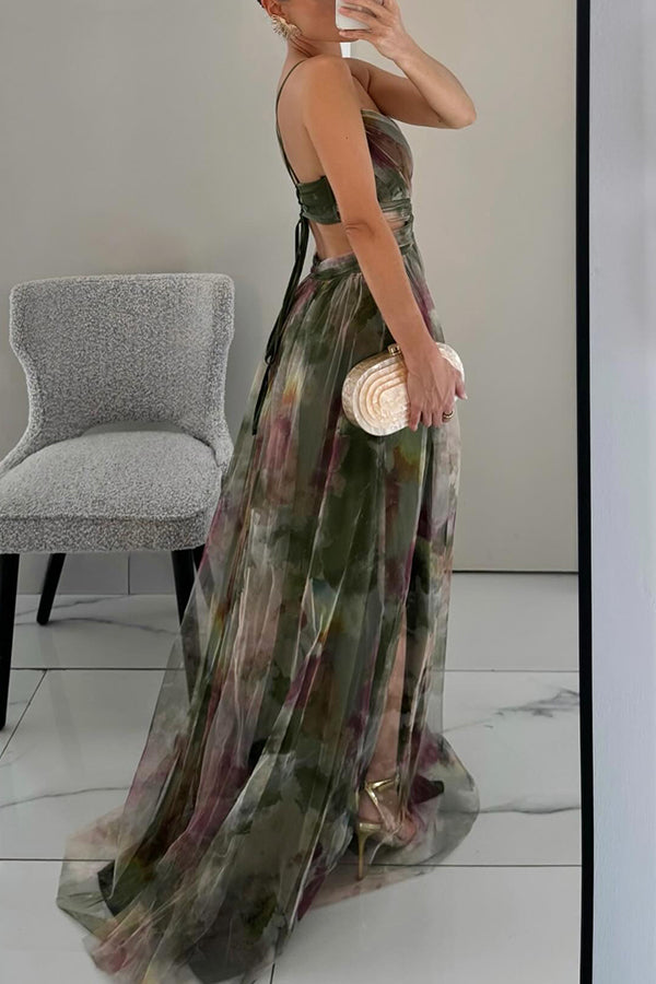 Amandine | Maxi-Robe Fluide À Imprimé Floral