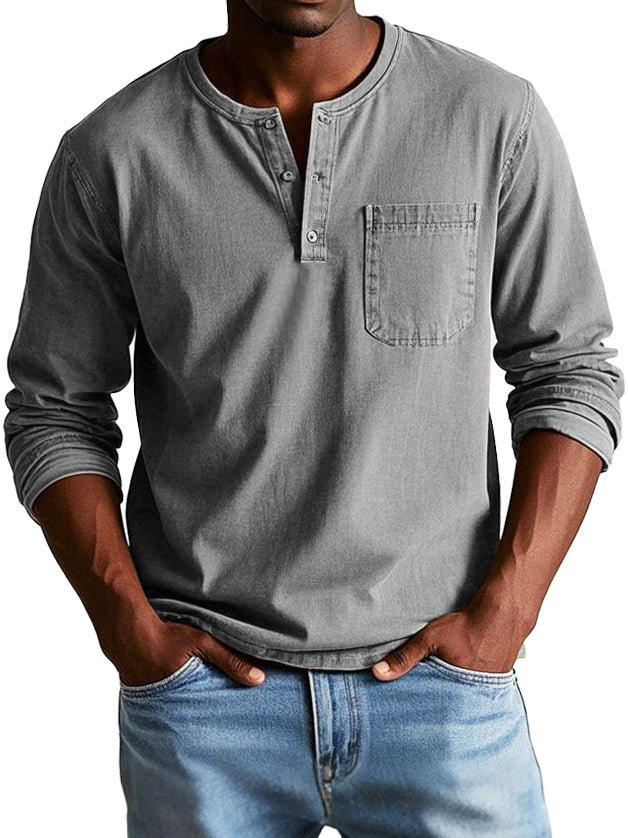 Eleazar | Chemise Vintage À Manches Longues