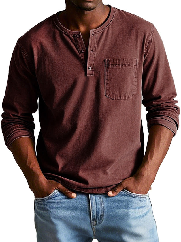 Eleazar | Chemise Vintage À Manches Longues