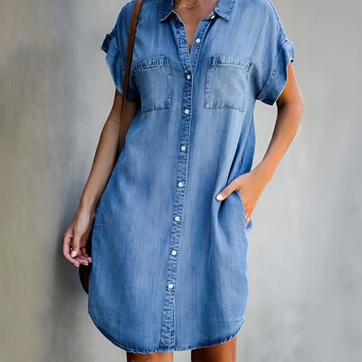 Maïa | Robe Chemise Décontractée À Boutons