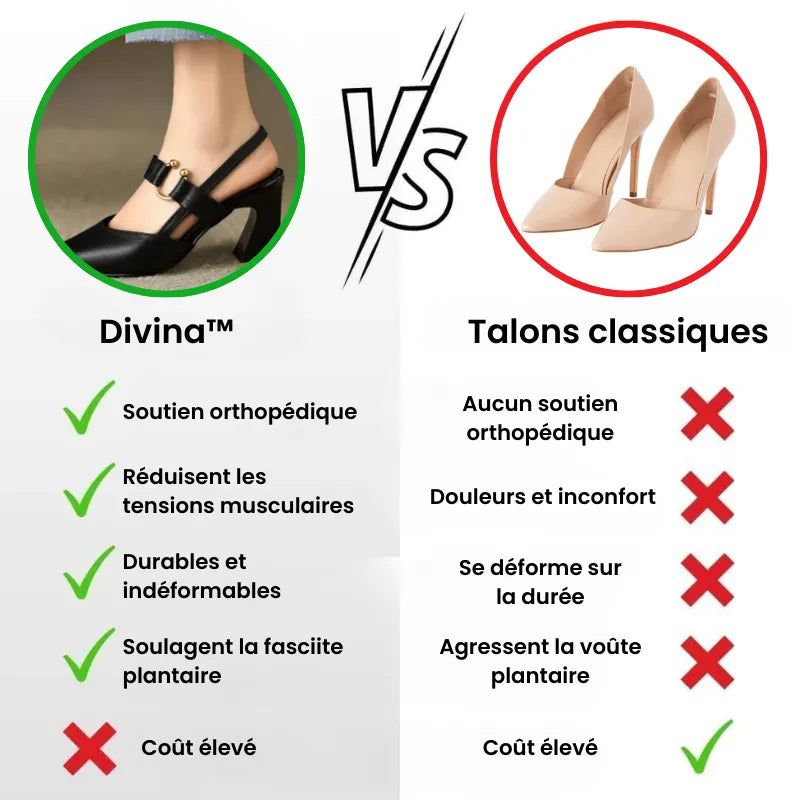 Divina | Talons Confort Orthopédique Femme