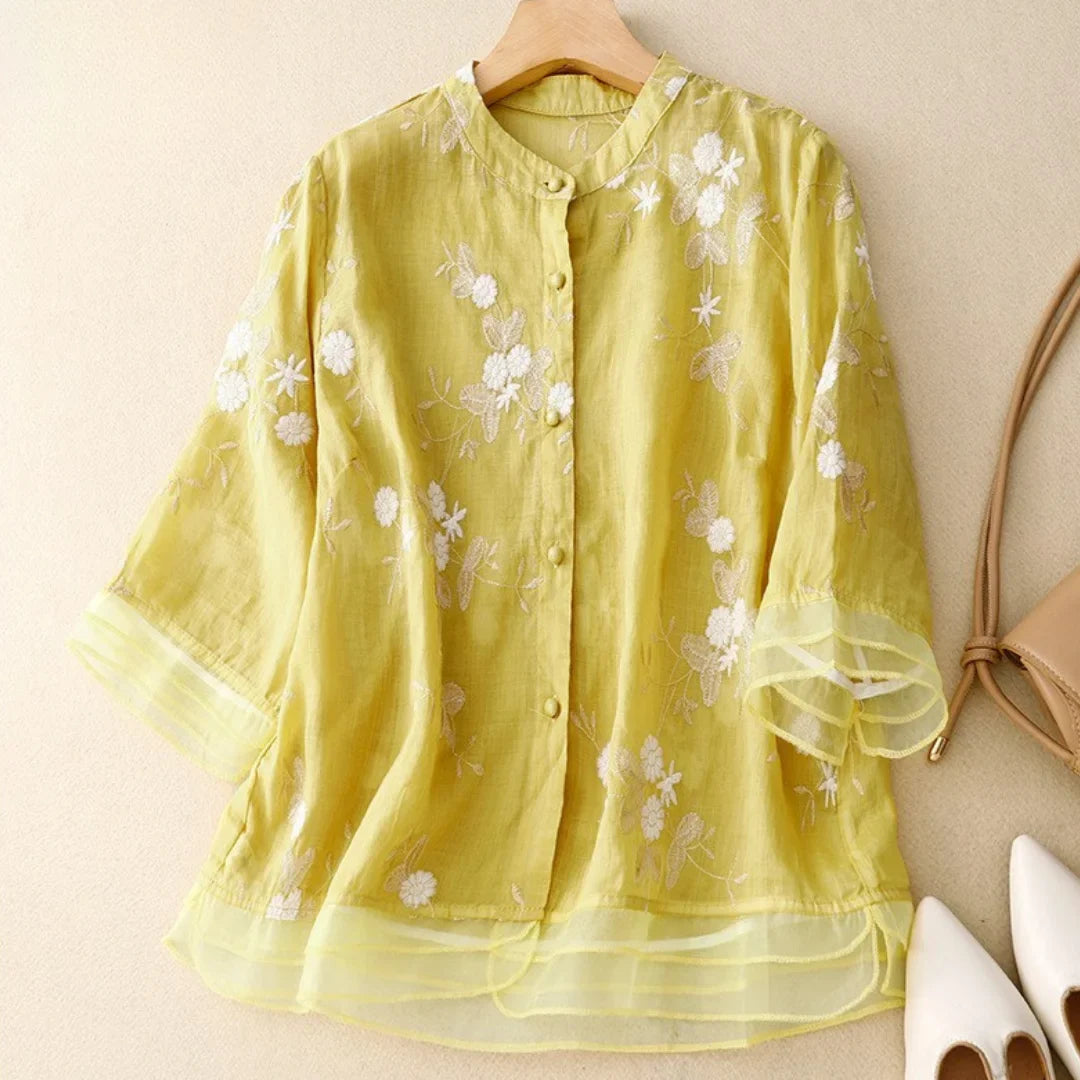 Isla | Blouse Brodée Légère