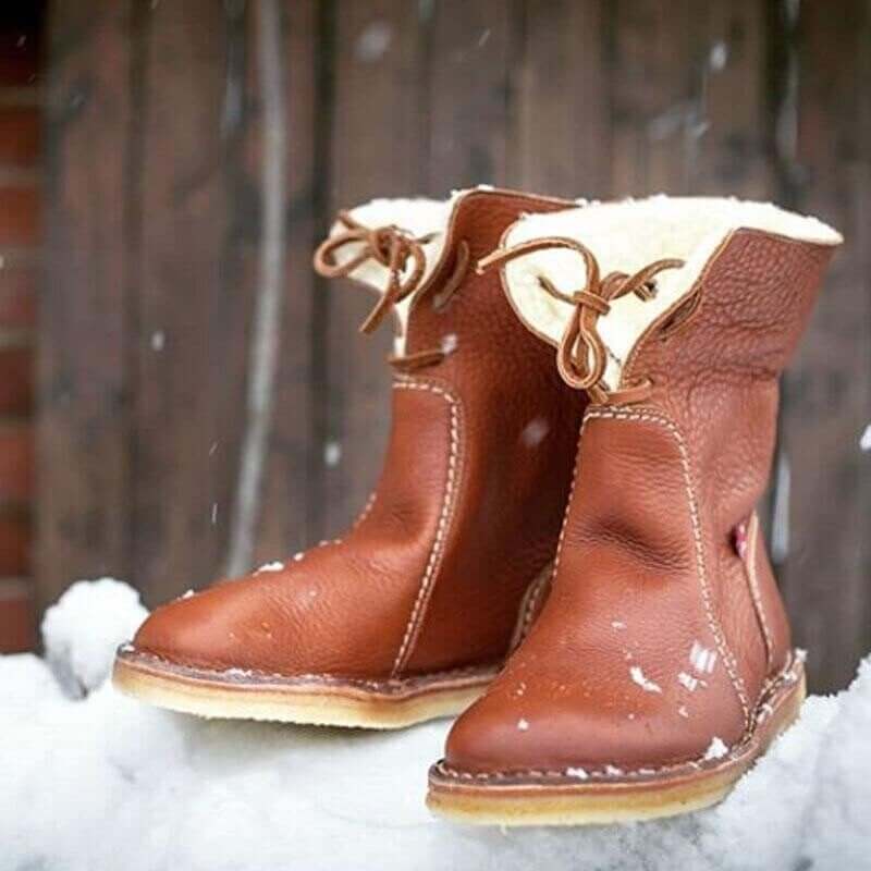 Angie | Bottes En Cuir Polaire Doublées De Laine