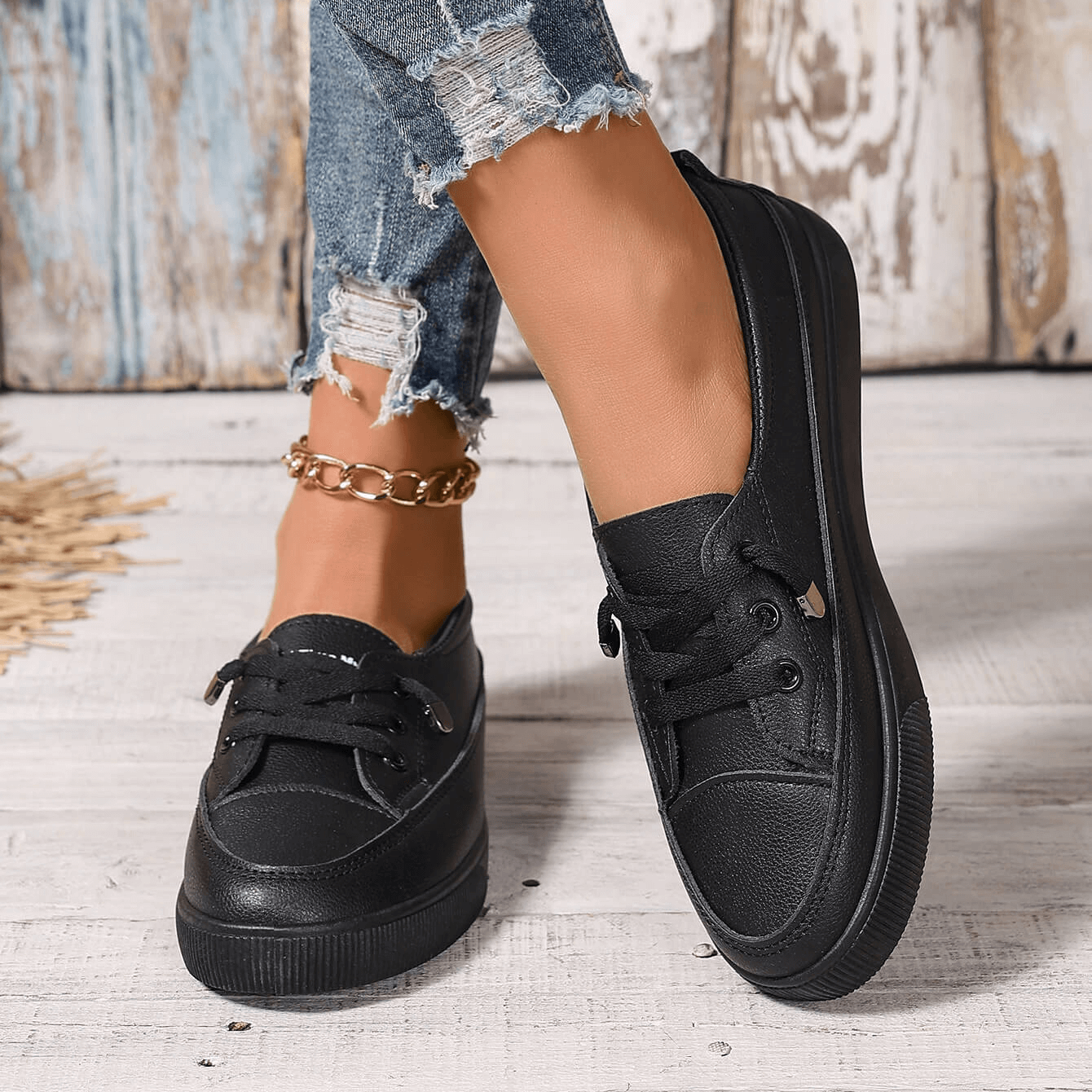 Dana | Chaussures Décontractées En Cuir Polyvalentes