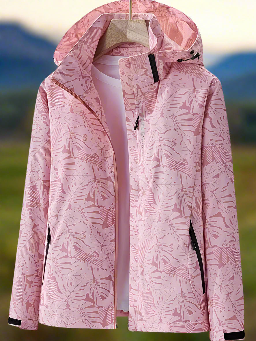 Neri | Veste D'Été Imperméable À Motif Feuilles