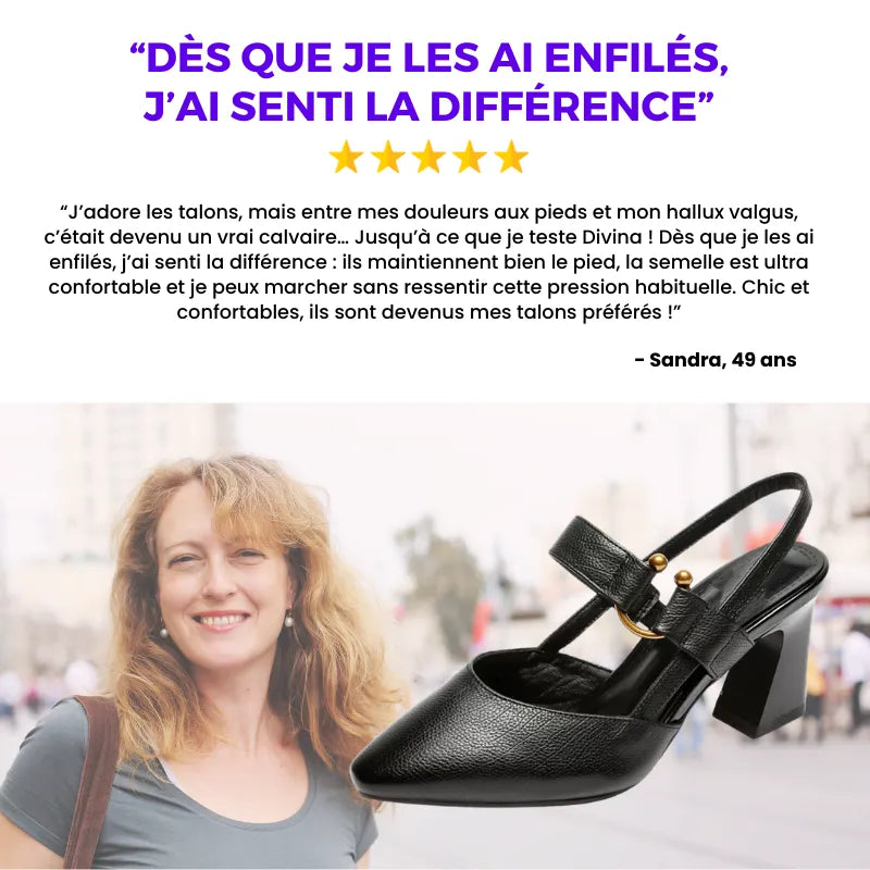 Divina | Talons Confort Orthopédique Femme