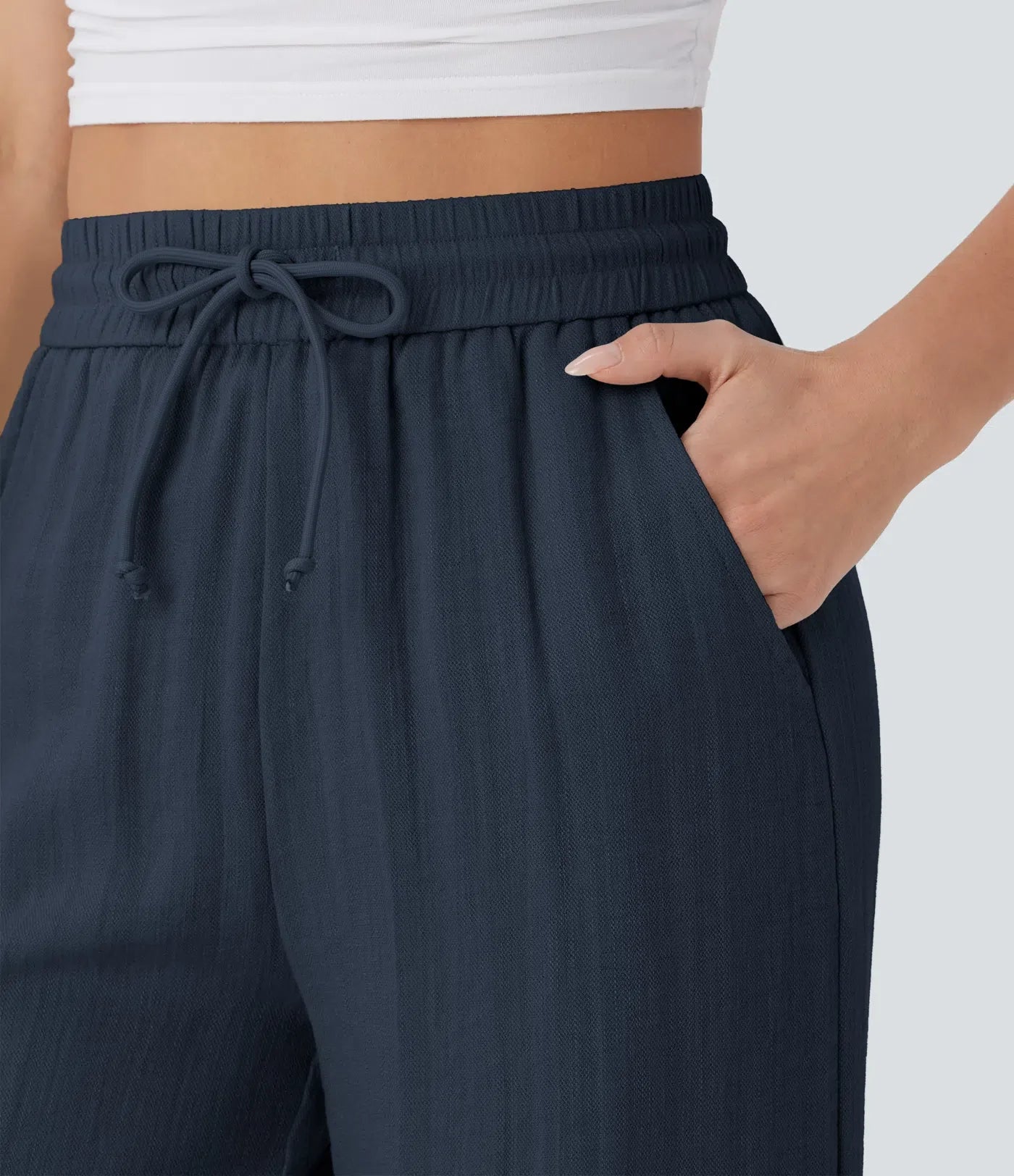Faida | Pantalon Large En Lin Léger