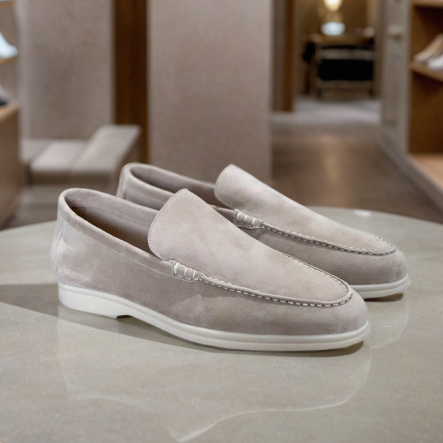 Léon | Mocassins Élégants en Daim