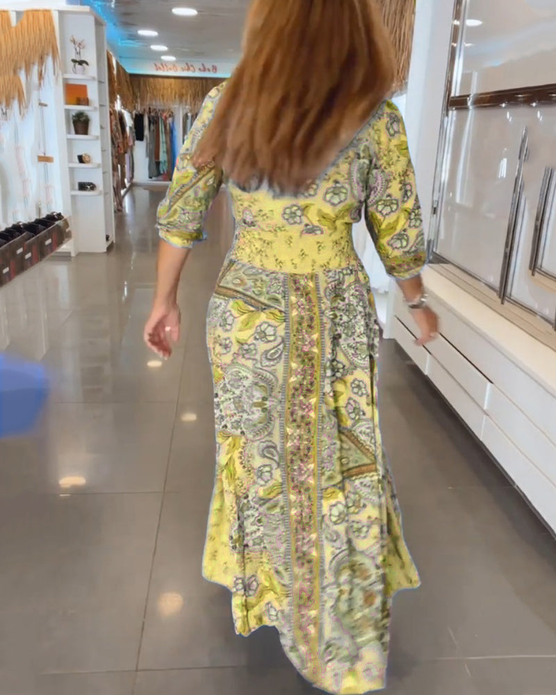 Millie | Robe Décontractée À Imprimé Élégant