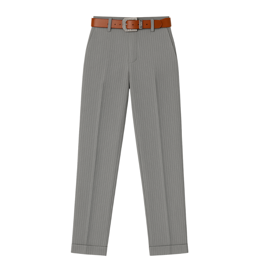 Jean | Pantalon Galbant Rayé En Coton Mélangé