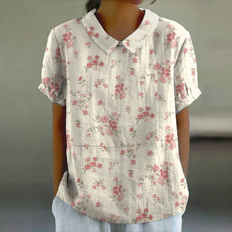 Élise | Blouse Vintage Fleurie
