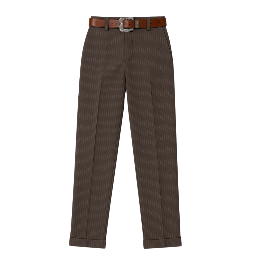 Jean | Pantalon Galbant Rayé En Coton Mélangé