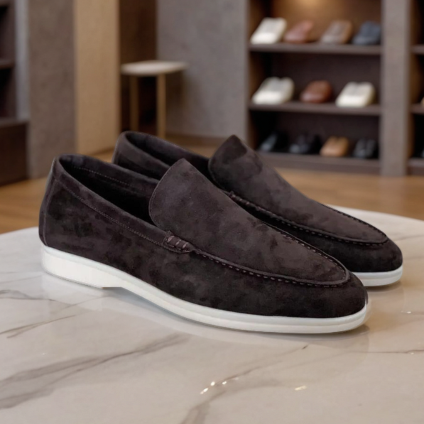 Léon | Mocassins Élégants en Daim