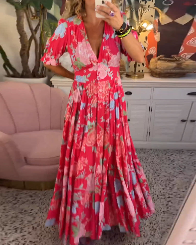 Dane | Robe À Imprimé Floral Avec Poches