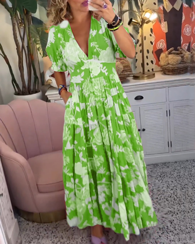 Dane | Robe À Imprimé Floral Avec Poches
