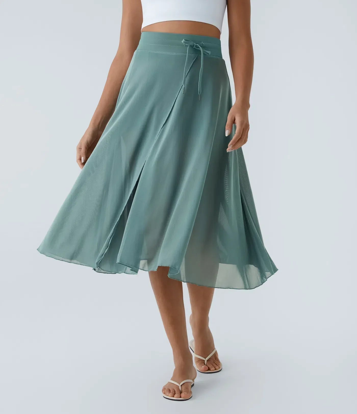 Emma | Jupe Midi Taille Haute Flatteuse