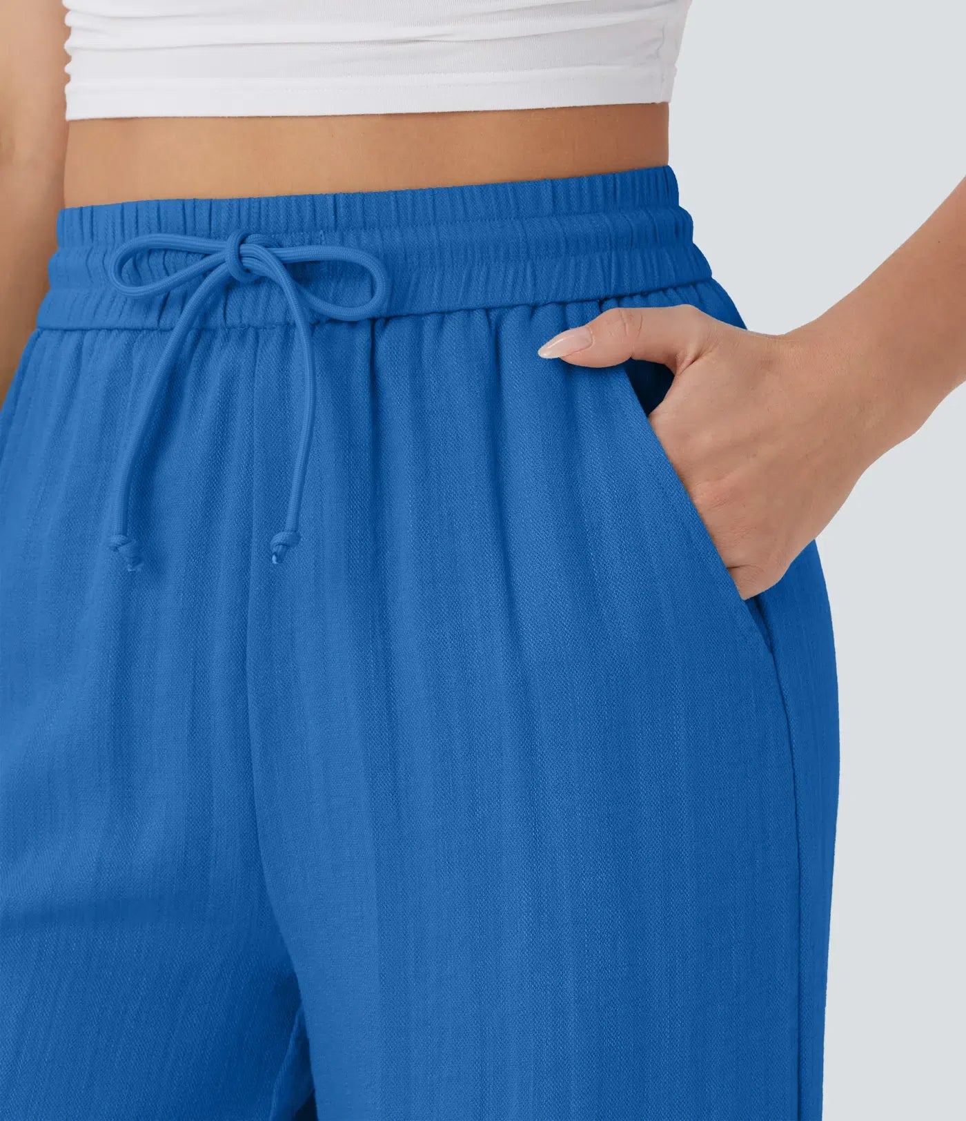 Faida | Pantalon Large En Lin Léger