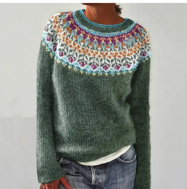 Millie | Pull Rétro Nordique Doux et Chaleureux