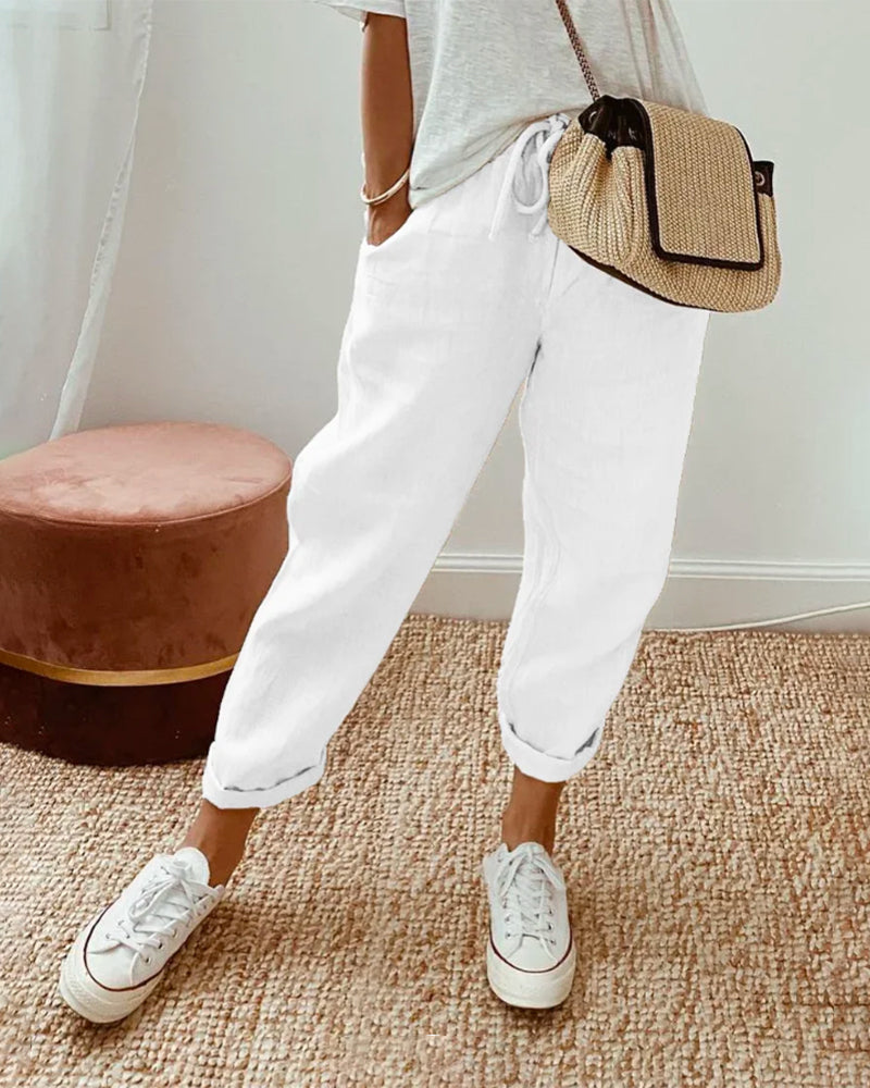 Pantalon Élégant Soleil | Confort et Style d'Été