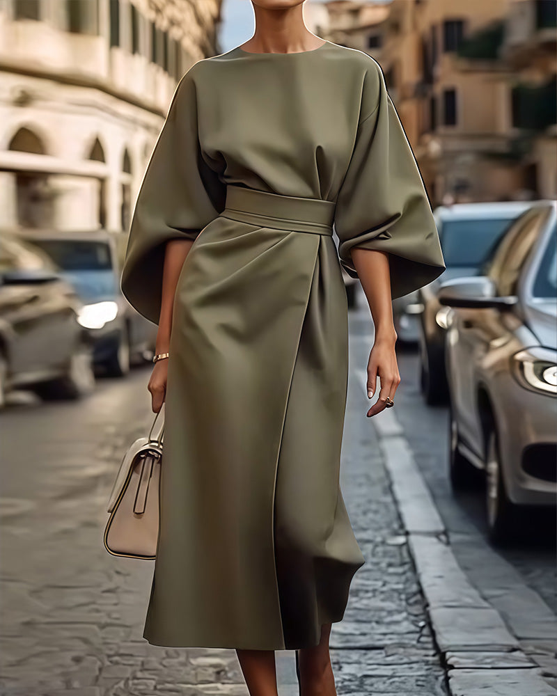 Luna | Robe Elégante A Ceinture Intégrée