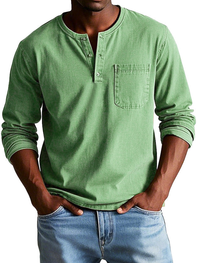 Eleazar | Chemise Vintage À Manches Longues