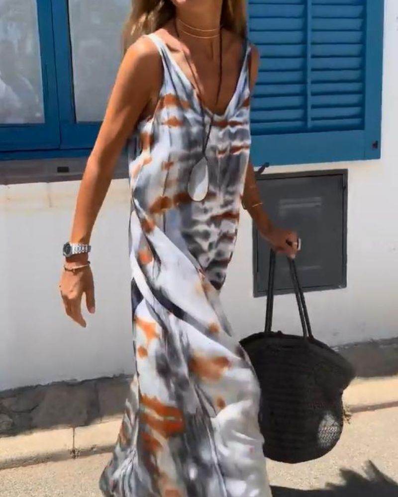 Soria | Robe Tie-Dye Sans Manches