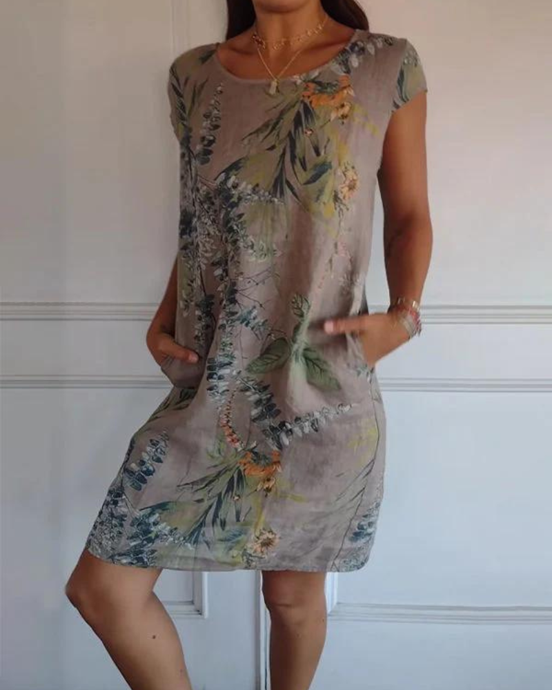 Anaïs | Robe Imprimée Col Rond