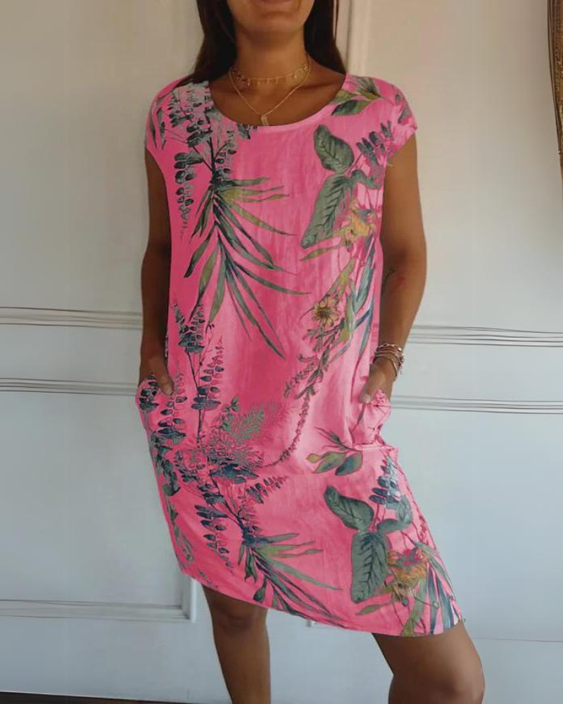 Anaïs | Robe Imprimée Col Rond
