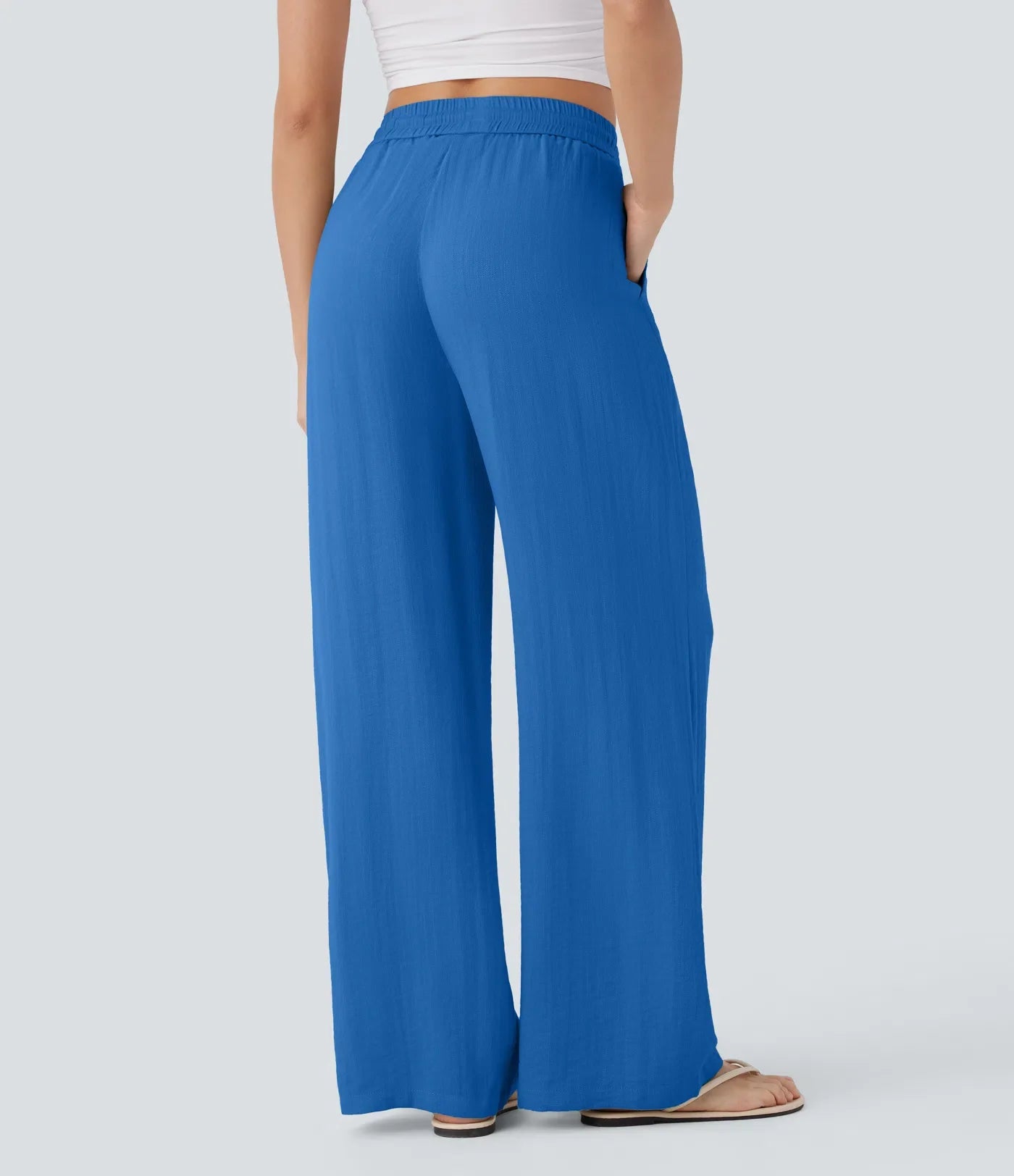 Faida | Pantalon Large En Lin Léger