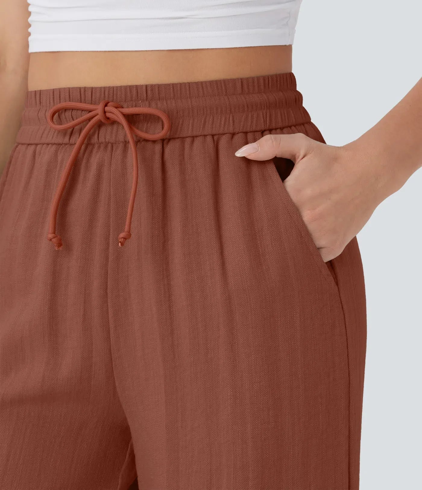 Faida | Pantalon Large En Lin Léger