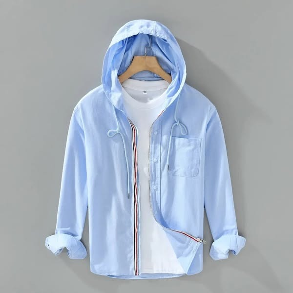 Noé | Chemise À Capuche En Lin-Coton