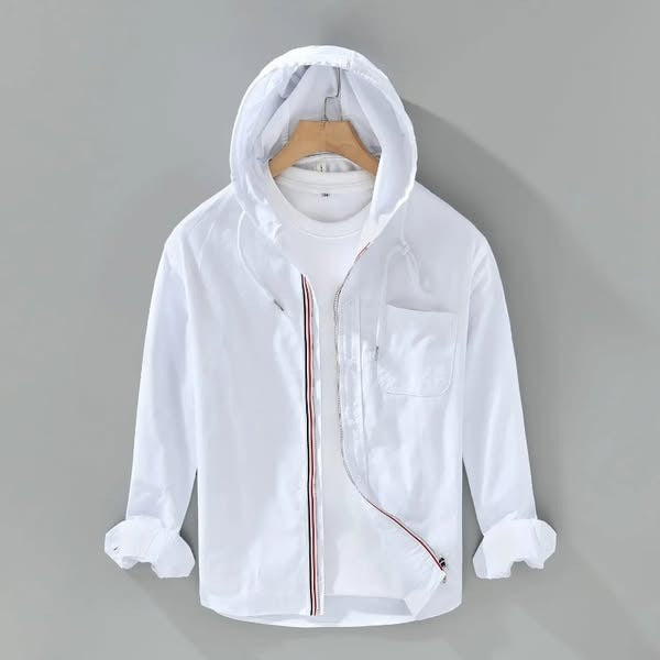 Noé | Chemise À Capuche En Lin-Coton