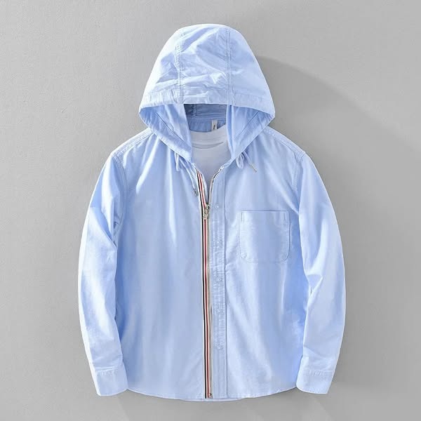 Noé | Chemise À Capuche En Lin-Coton