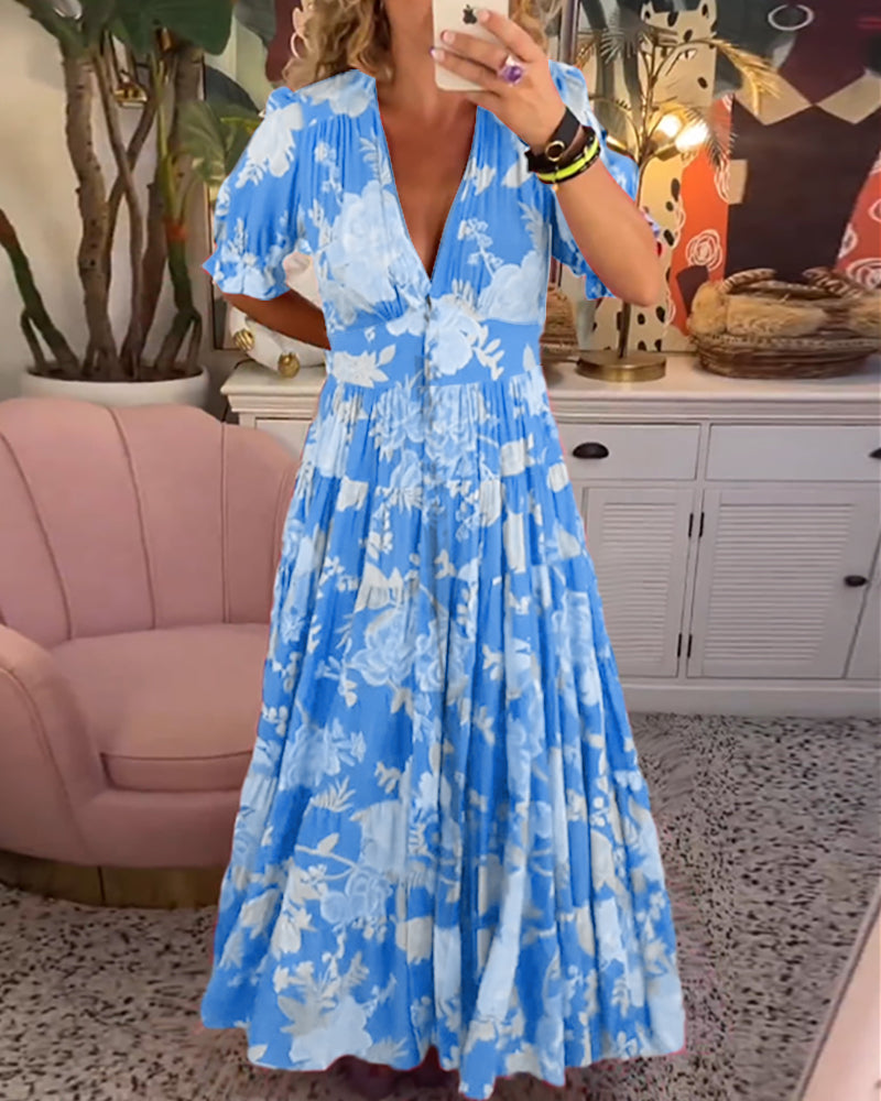 Dane | Robe À Imprimé Floral Avec Poches