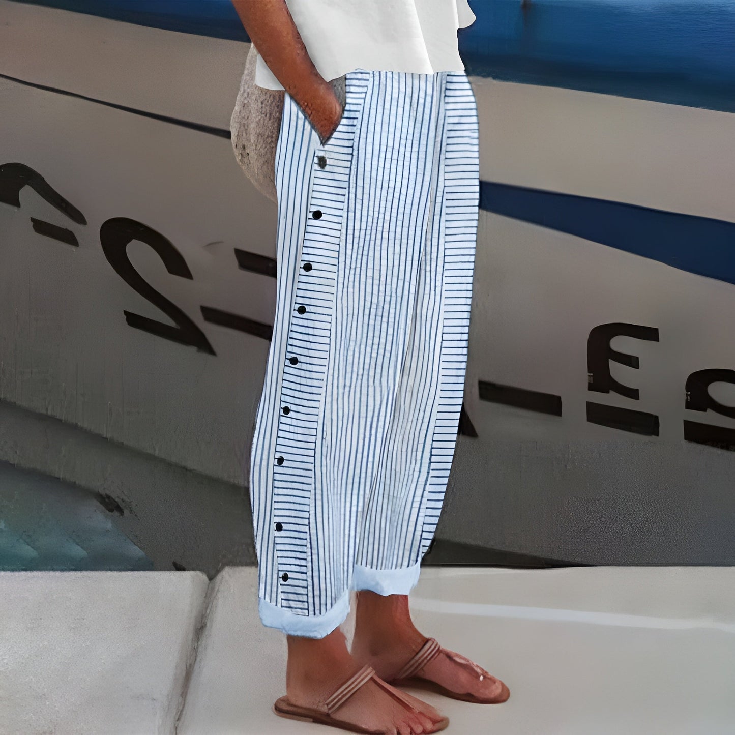 Inger | Pantalon En Lin Léger Pour Confort Quotidien