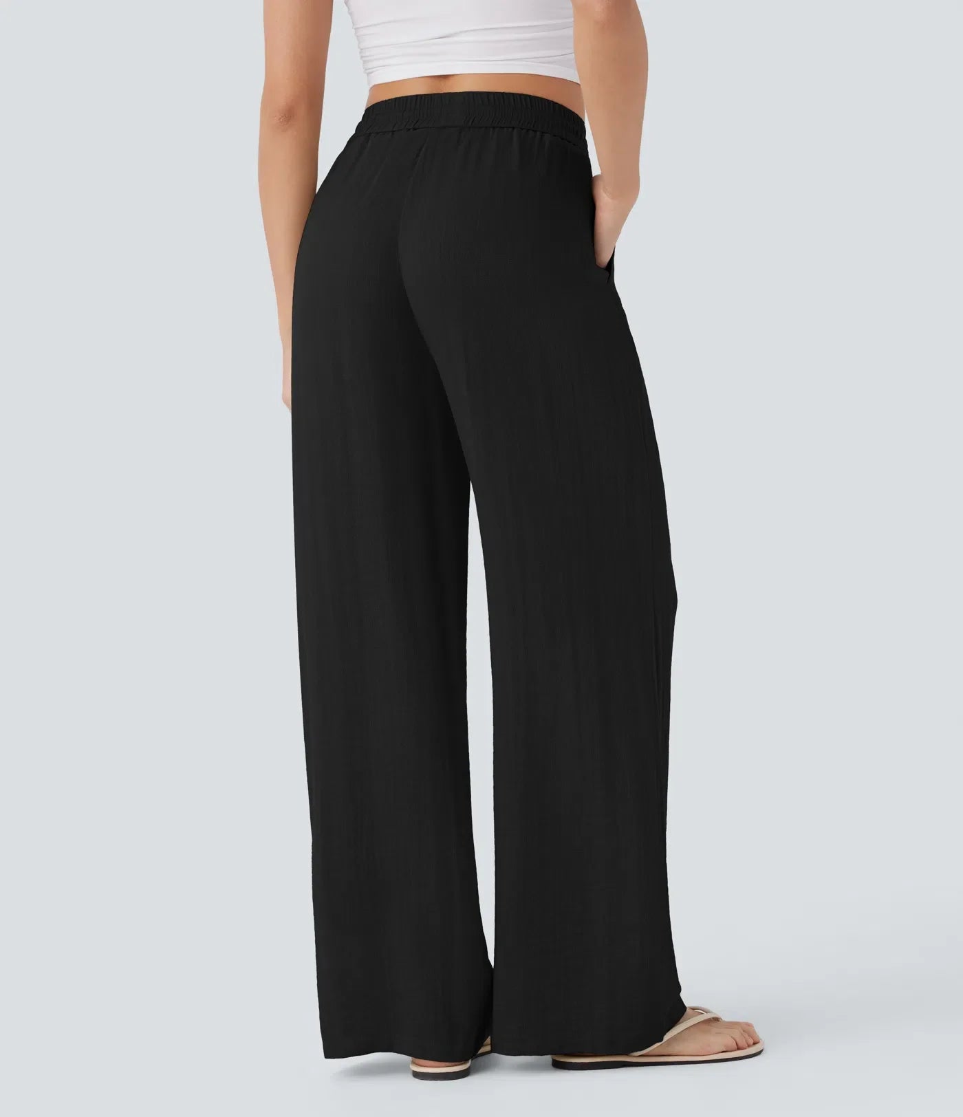 Faida | Pantalon Large En Lin Léger