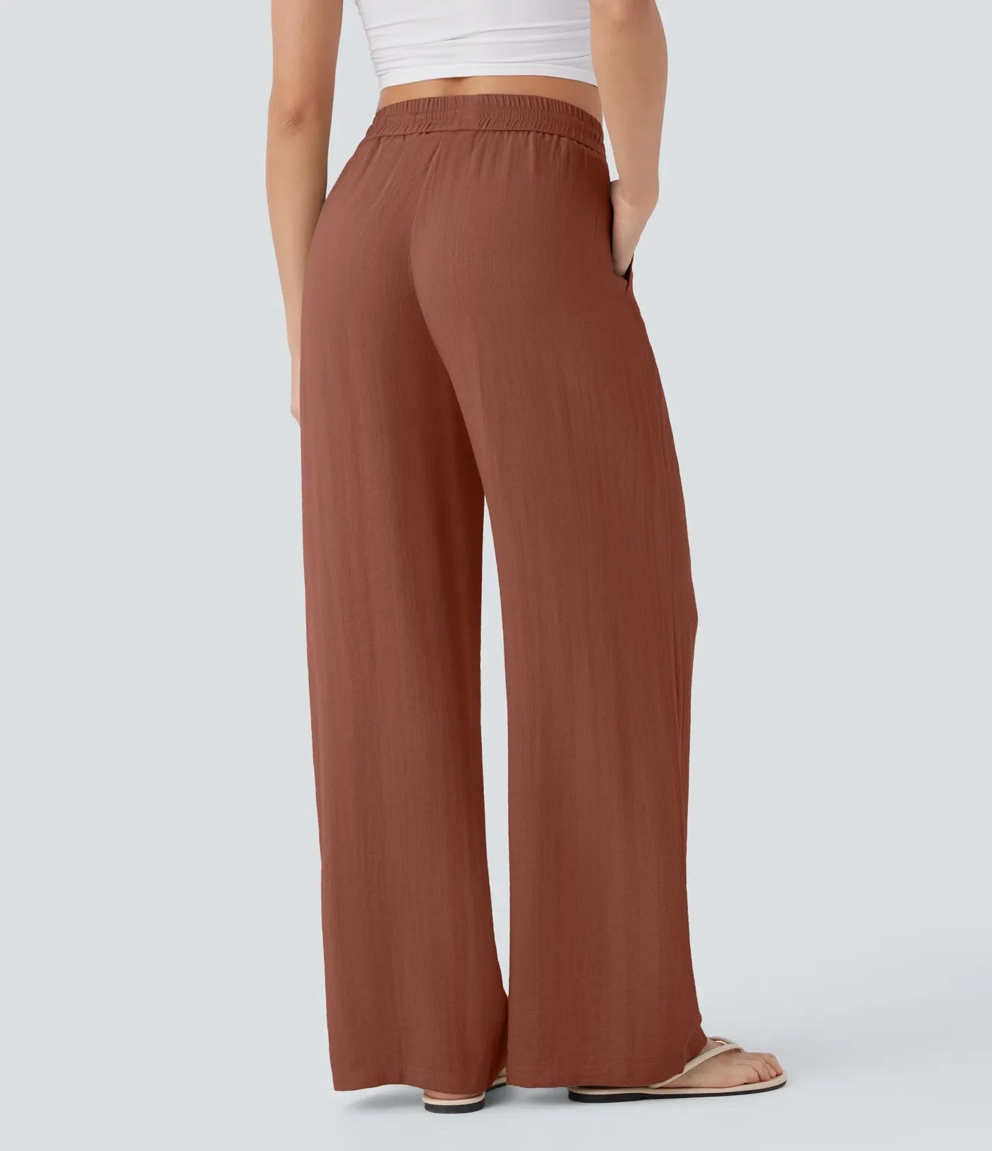 Faida | Pantalon Large En Lin Léger