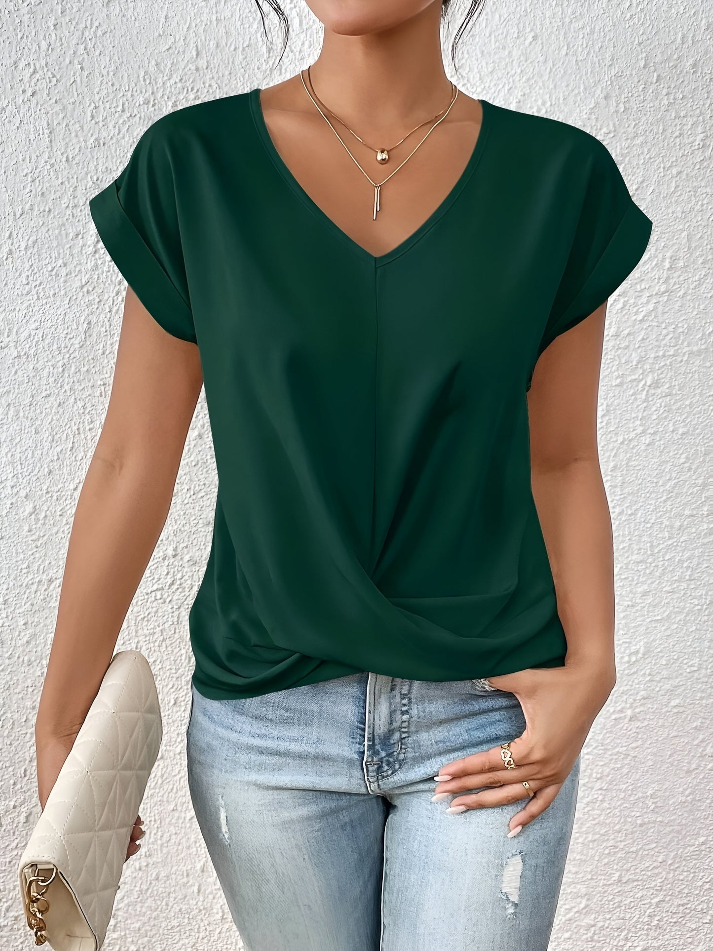 T-shirt col cœur | Confort moderne pour tous les jours
