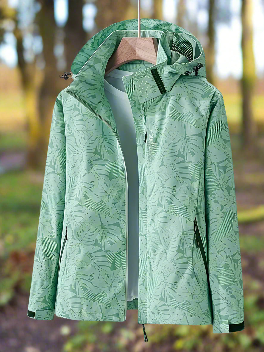 Neri | Veste D'Été Imperméable À Motif Feuilles