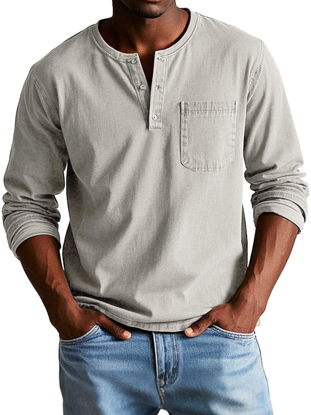 Eleazar | Chemise Vintage À Manches Longues