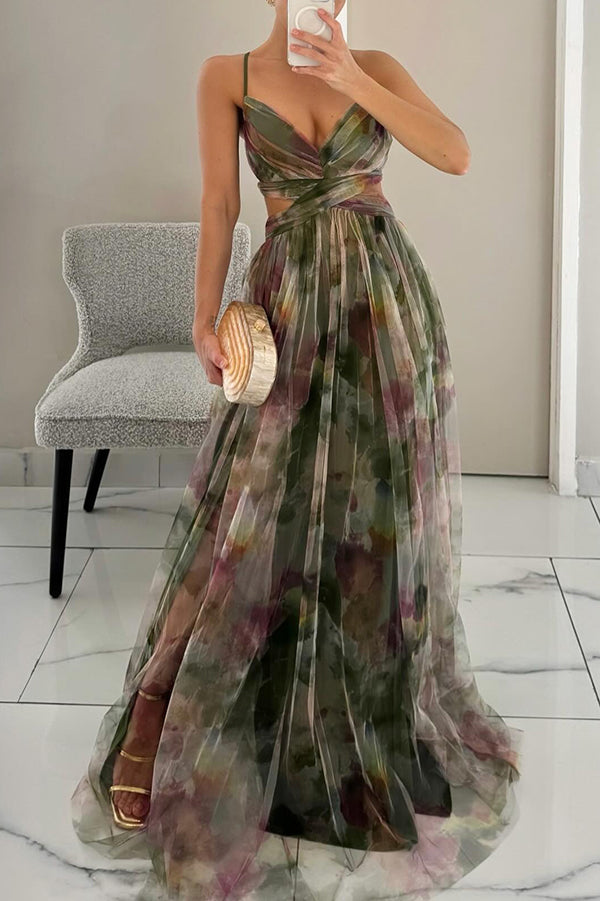 Amandine | Maxi-Robe Fluide À Imprimé Floral