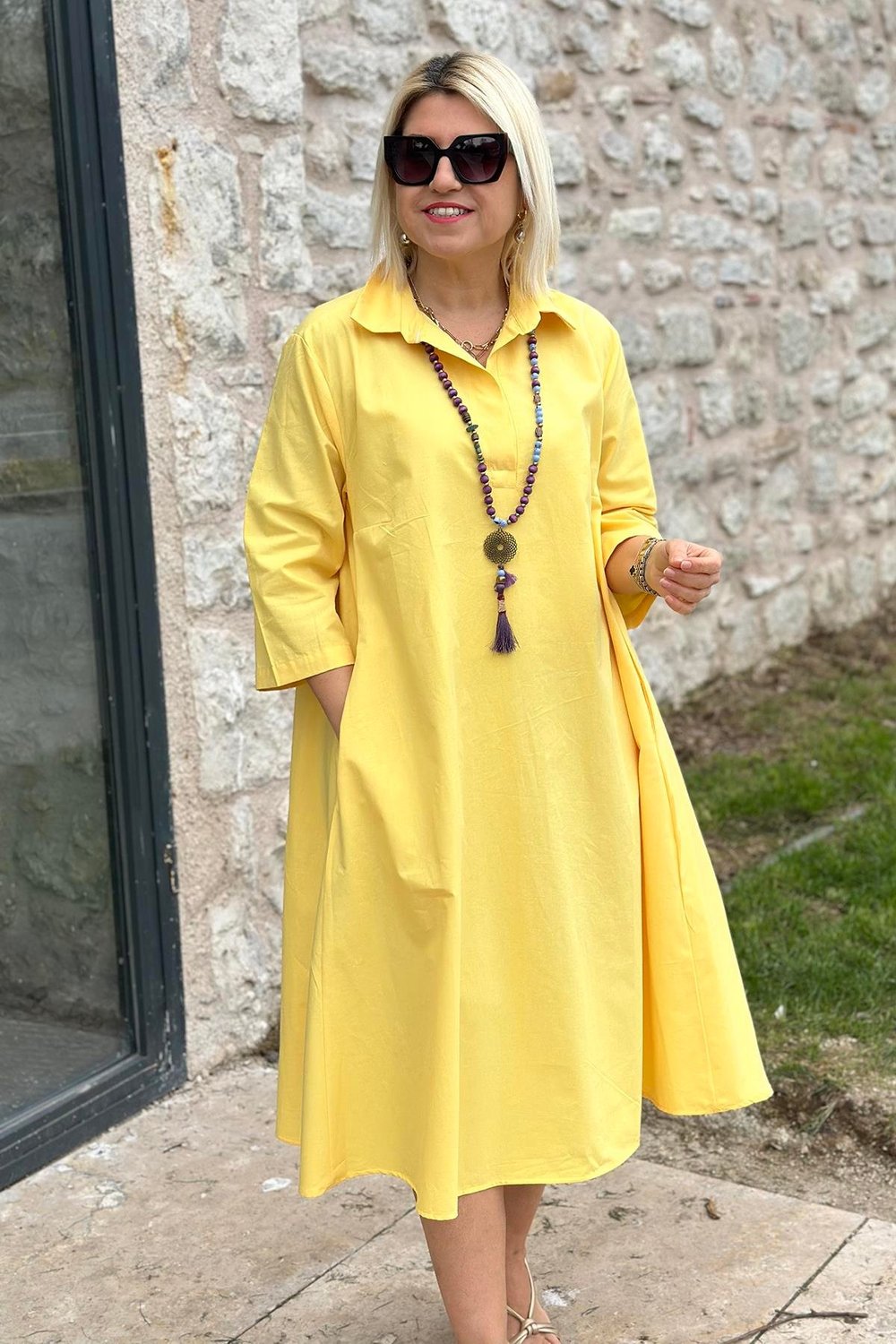 Élodie | Robe décontractée en coton
