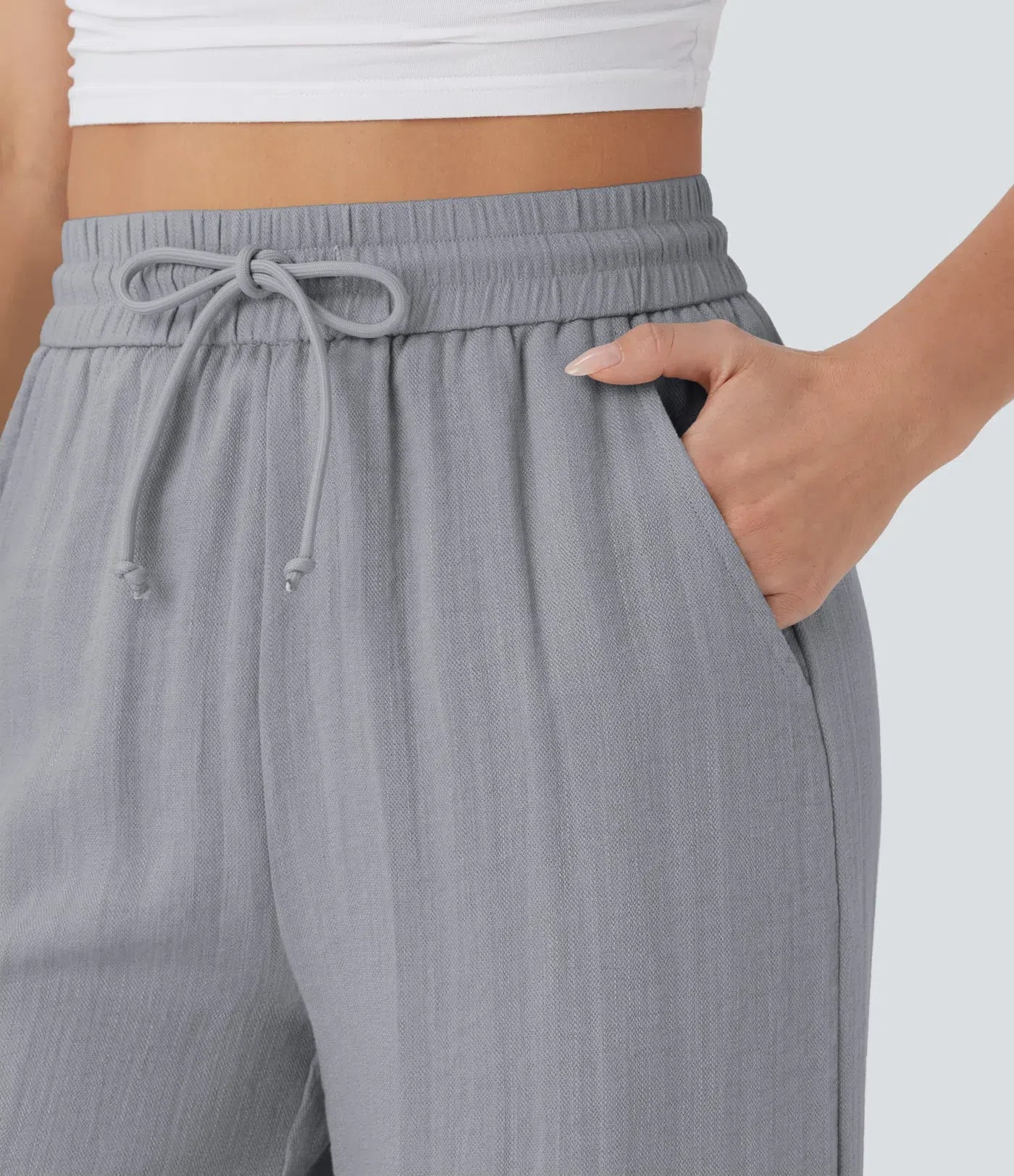 Faida | Pantalon Large En Lin Léger