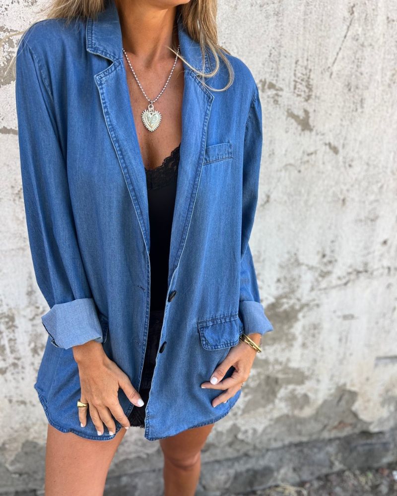 Blazer Denim | Élégance Décontractée Pour Tous Les Jours