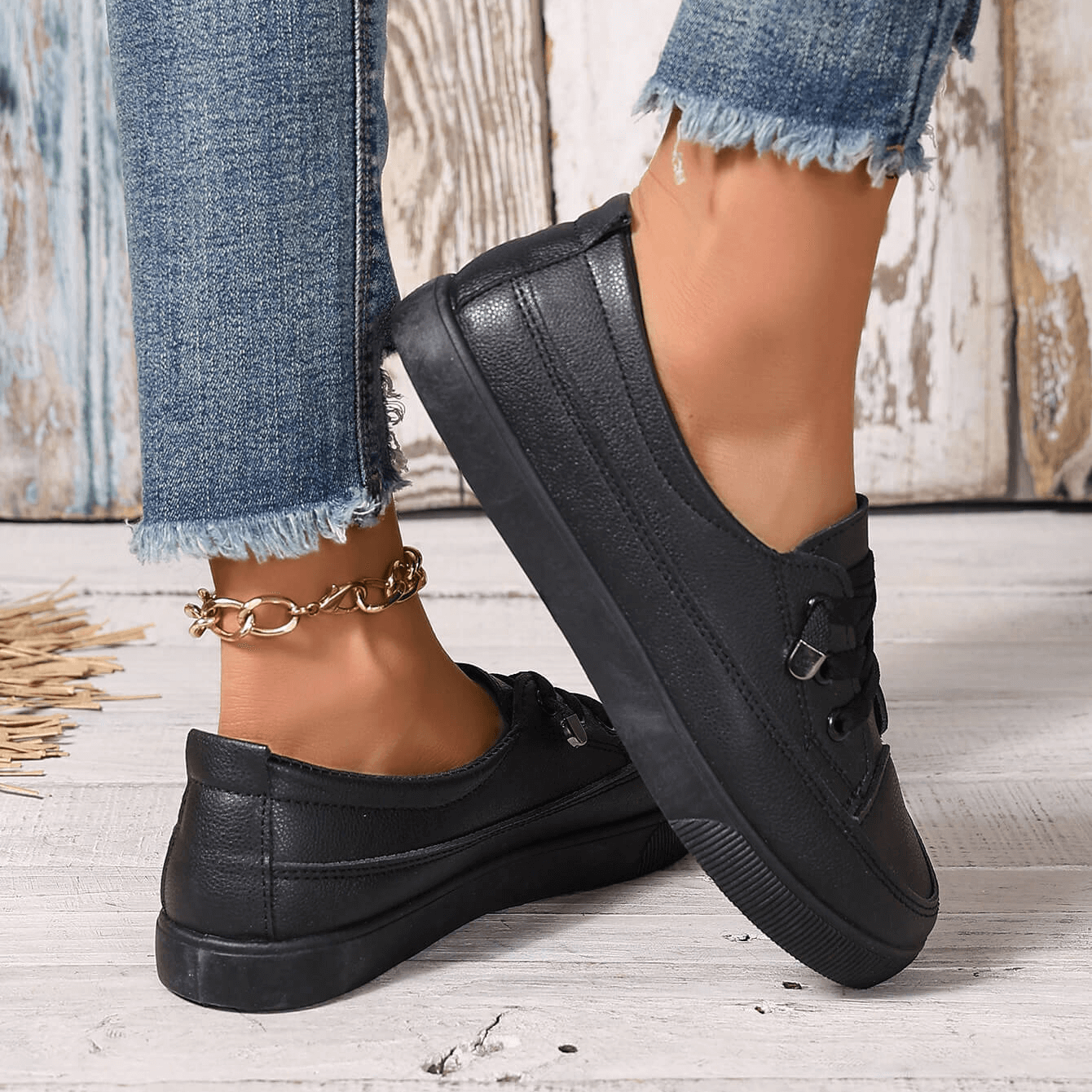 Dana | Chaussures Décontractées En Cuir Polyvalentes