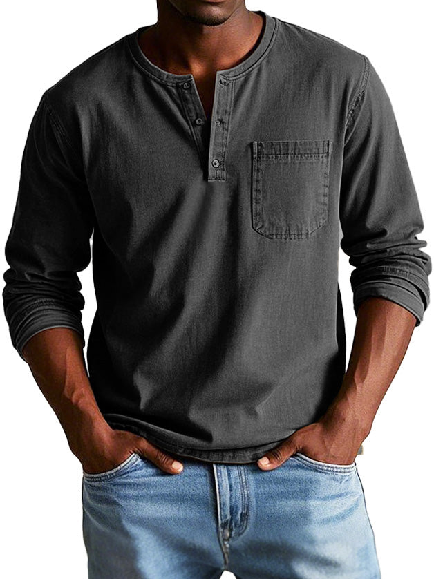Eleazar | Chemise Vintage À Manches Longues